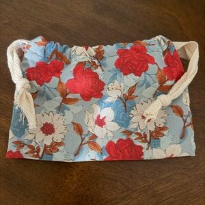 Floral Drawstring Bag
